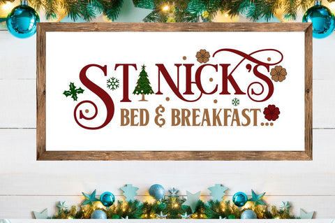 St nick's bed & breakfast SVG SVG DESIGNISTIC 