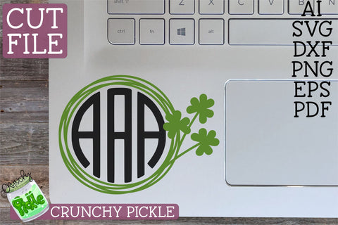 St Paddy Monogram SVG File Bundle SVG Crunchy Pickle 