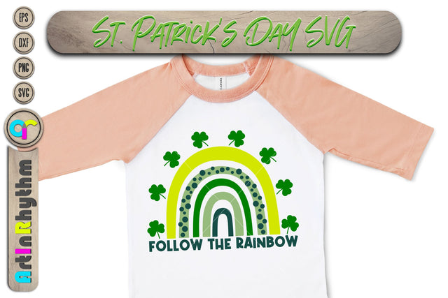 St. Patrick clover Rainbow svg SVG Artinrhythm shop 