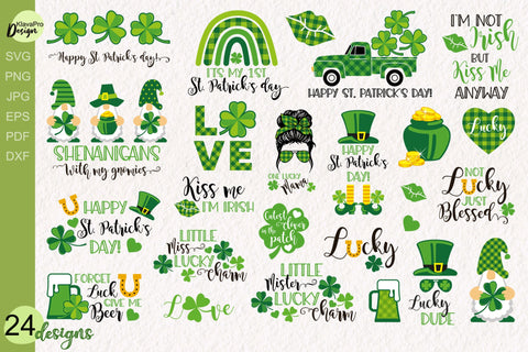 St. Patrick Day Bundle, St. Patrick Day 24 SVG design SVG Klava P 