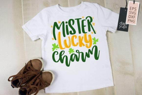 St Patrick Day Mister Lucky Charm Quotes SVG dapiyupi store 
