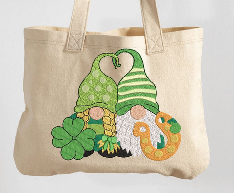 St. Patrick Gnome Couple Machine Embroidery Embroidery/Applique DESIGNS Canada Embroidery 