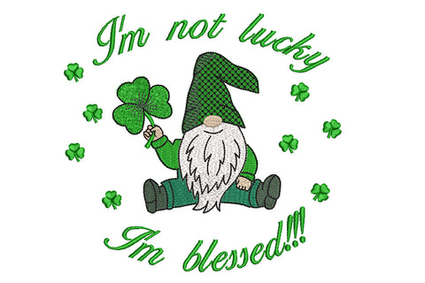 St. Patrick Gnome, Irish Gnome Machine Embroidery Design Embroidery/Applique DESIGNS Angie 