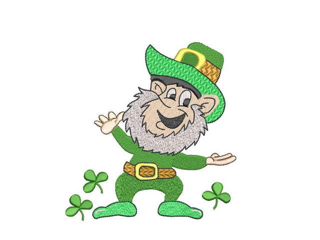 St. Patrick Gnome Machine Embroidery Design Embroidery/Applique DESIGNS Canada Embroidery 