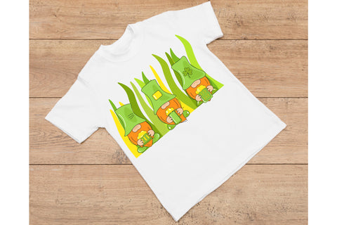 St. Patrick Gnomes Sublimation. St Patricks Day clipart Sublimation Olga Terlyanskaya 