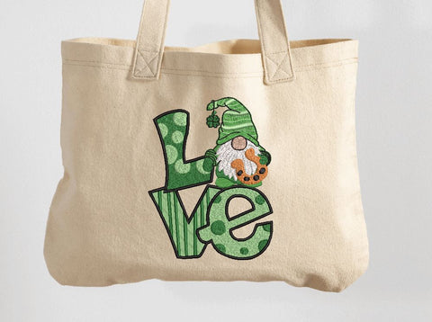 St. Patrick LOVE Gnome Machine Embroidery Design Embroidery/Applique DESIGNS Angie 