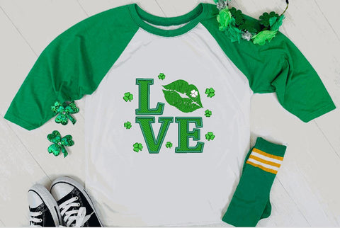 St. Patrick LOVE sign Machine Embroidery Design Embroidery/Applique DESIGNS Angie 