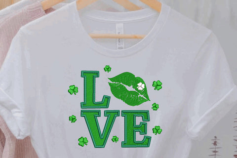 St. Patrick LOVE sign Machine Embroidery Design Embroidery/Applique DESIGNS Angie 