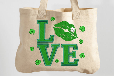 St. Patrick LOVE sign Machine Embroidery Design Embroidery/Applique DESIGNS Angie 