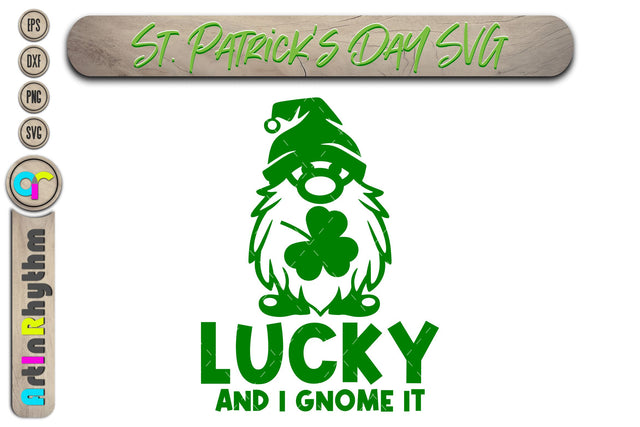 St. Patrick lucky gnome svg SVG Artinrhythm shop 