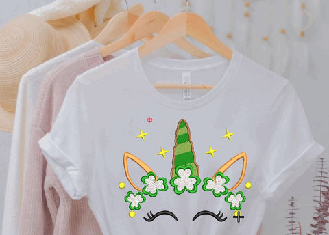 St. Patrick Unicorn 2 Machine Embroidery Design Embroidery/Applique DESIGNS Angie 
