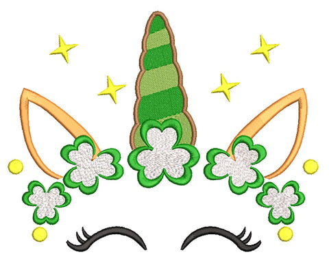 St. Patrick Unicorn, Irish Unicorn Machine Embroidery Design Embroidery/Applique DESIGNS Canada Embroidery 