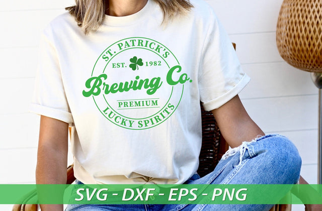 St Patrick's brewing co SVG, Happy Go Lucky Svg, St Patricks Day Svg, Lucky Rainbow Svg, Lucky Shirt Svg, Clover Svg, Irish Svg,Shamrock Svg SVG MD mominul islam 