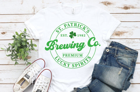 St Patrick's brewing co SVG, Happy Go Lucky Svg, St Patricks Day Svg, Lucky Rainbow Svg, Lucky Shirt Svg, Clover Svg, Irish Svg,Shamrock Svg SVG MD mominul islam 