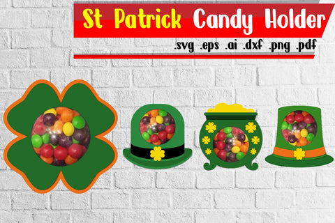St. Patrick's Candy Holders - svg dxf eps ai png pdf SVG zafrans studio 