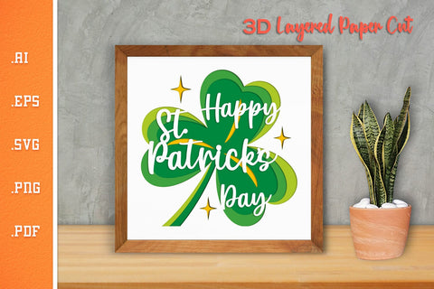 St Patricks Day - 3D Layered Paper Cut SVG 2 SVG Slim Studio 