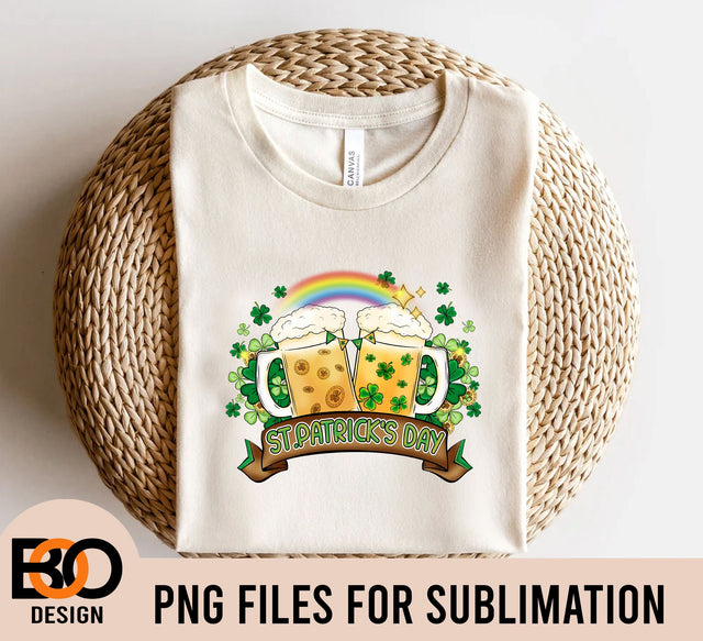 St. Patrick's Day beer png sublimation design download, St.Patricks day png, beer png, lucky png, sublimate designs download Sublimation BOO-design 