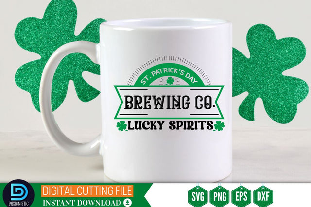 St. patrick's day brewing co. lucky spirits SVG SVG DESIGNISTIC 