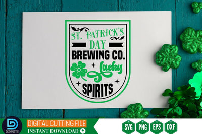 St. patrick's day brewing co. lucky spirits SVG SVG DESIGNISTIC 