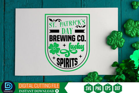 St. patrick's day brewing co. lucky spirits SVG SVG DESIGNISTIC 