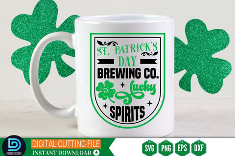 St. patrick's day brewing co. lucky spirits SVG SVG DESIGNISTIC 