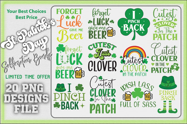 St. Patrick's Day Bundle Sublimation Creativeart88 