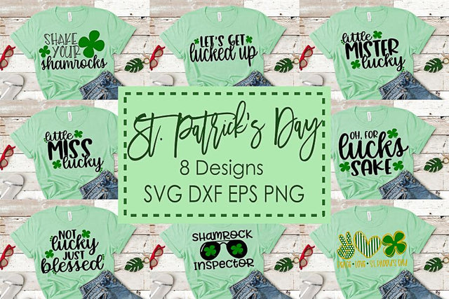 St. Patrick's Day Bundle SVG DXF EPS PNG SVG Greedy Stitches 