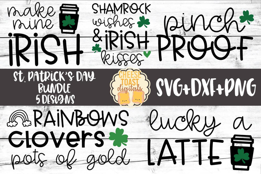 St Patrick's Day Bundle - SVG PNG DXF Cut Files - So Fontsy