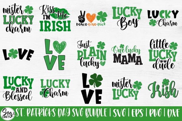 St Patrick's Day Bundle SVG Saint Patrick's Day Cut Files vol-2 SVG Svgcraft 