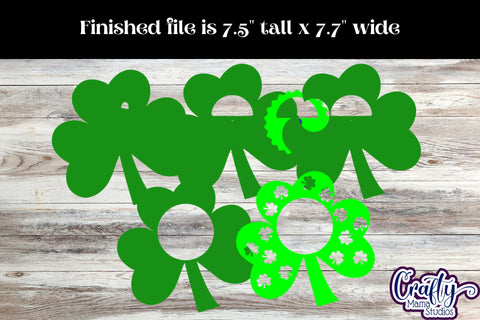St. Patrick's Day Candy Dome Holder, Shamrock Clover 3D Svg SVG Crafty Mama Studios 
