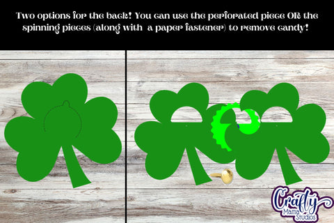 St. Patrick's Day Candy Dome Holder, Shamrock Clover 3D Svg SVG Crafty Mama Studios 