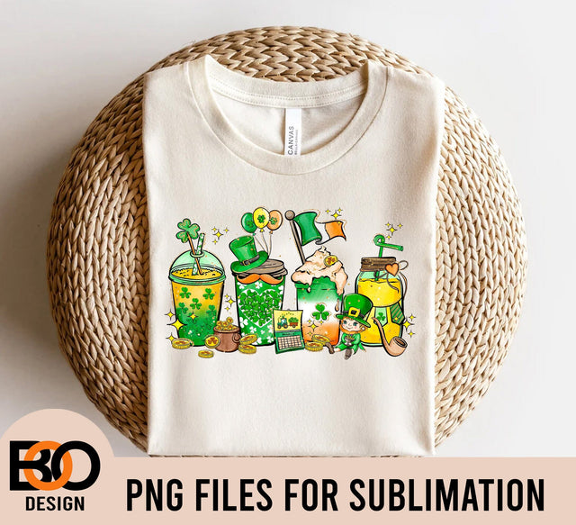St. Patricks Day Coffee Drink Png,Patricks Day Sublimation Designs,St. Patricks Day png,St. Patricks Day Sublimation Png,St. Patricks Day Sublimation BOO-design 