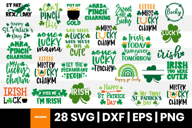 St Patrick's Day craft Bundle SVG Maumo Designs 