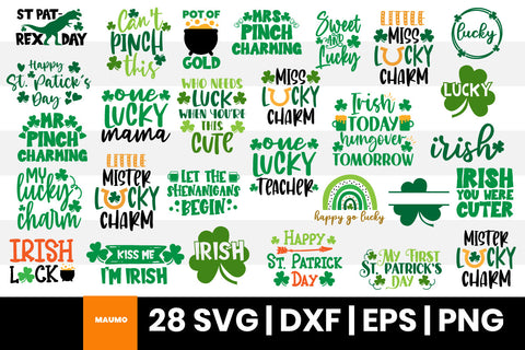 St Patrick's Day craft Bundle SVG Maumo Designs 