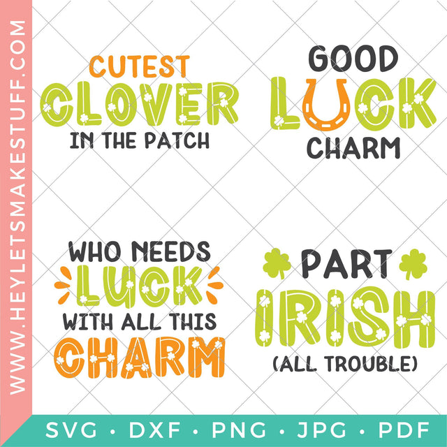 St. Patrick's Day Cut Files Bundle SVG Hey Let's Make Stuff 