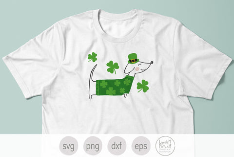 St Patrick's Day Dog SVG, Dachshund SVG, Irish Dog SVG SVG Lynda M Metcalf 