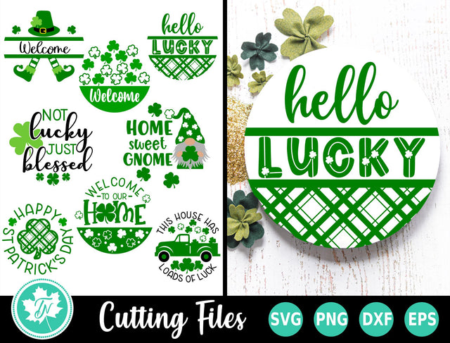 St Patrick's Day Door Hanger SVG Bundle SVG TrueNorthImagesCA 