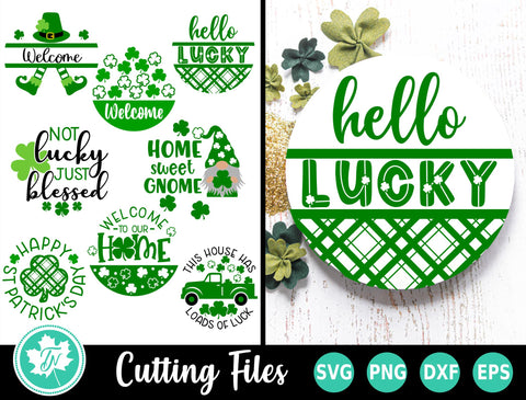 St Patrick's Day Door Hanger SVG Bundle SVG TrueNorthImagesCA 