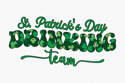 St. patrick's day drinking team Sublimation designartist 