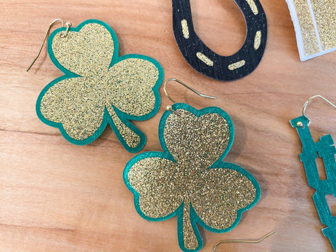 St. Patrick's Day Earring SVG Templates So Fontsy Design Shop 