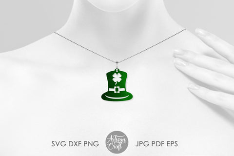 St Patrick's day earrings, leprechaun hat, SVG cut file SVG Artisan Craft SVG 