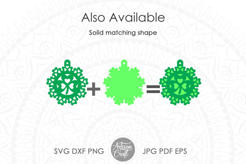 St Patrick's Day Earrings, SVG cut file SVG Artisan Craft SVG 