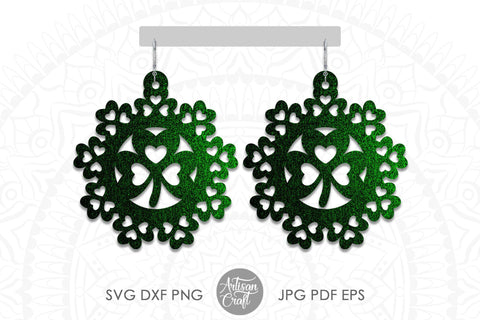 St Patrick's Day Earrings, SVG cut file SVG Artisan Craft SVG 