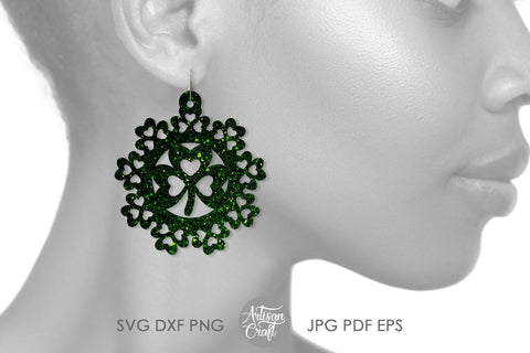 St Patrick's Day Earrings, SVG cut file SVG Artisan Craft SVG 