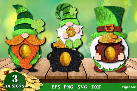 St Patrick's Day Egg Holder SVG | Candy Holder Template SVG SvgOcean 