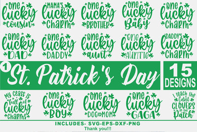 St. Patrick's day family bundle, lucky family svg bundle, St Patrick's Day shirt, svg SVG Isabella Machell 
