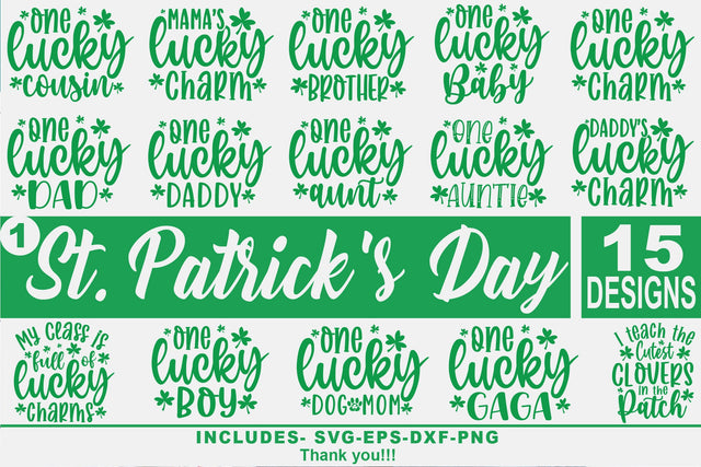 St. Patrick's day family bundle, lucky family svg bundle, St Patrick's Day shirt, svg SVG Isabella Machell 