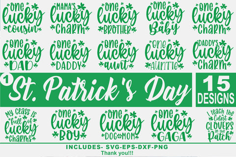 St. Patrick's day family bundle, lucky family svg bundle, St Patrick's Day shirt, svg SVG Isabella Machell 