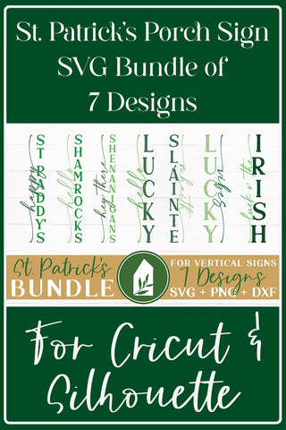 St. Patrick's Day Front Porch Sign SVG Bundle SVG LilleJuniper 