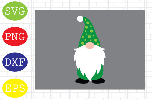 St Patrick's Day Gnome (1) Svg, Lucky Gnome Svg, Patrick's Day Svg, Png, Eps, Dxf Files SVG DigitalSvgFiles 